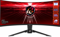 PG34WQ15R2B 34in Curved, VA, 3440x1440, HDR, 1ms, 165Hz, 2xHDMI/DP
