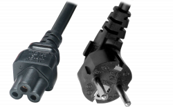 Cloverleaf C5 Euro Mains Power Cord, 0.6m (Type F)